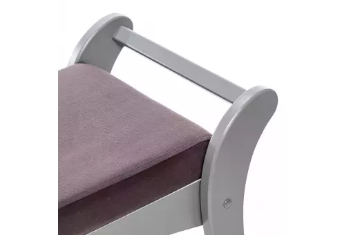 Банкетка Leset Стефани  Серый ясень V19 коричнево-красный