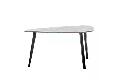 Стол журнальный Leset Фьорд антрацит, чёрный лак