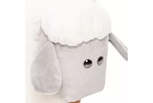 Пуф Leset Lamb COMBI   Молочный - компаньон серый