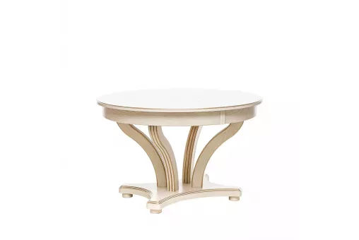 Стол раздвижной Leset Ромео 1Р слоновая кость / патина золото