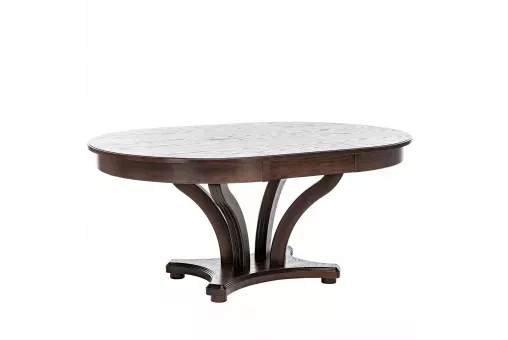 Стол раздвижной Leset Ромео 1Р орех шоколадный / патина тёмный орех