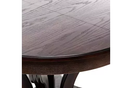 Стол раздвижной Leset Ромео 1Р орех шоколадный / патина тёмный орех