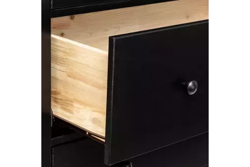 Leset Комод Мира-6 (Комод 06)  Чёрный 