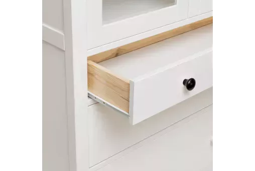 Leset Шкаф-витрина Мира (Шкаф для посуды 23)  Белый 