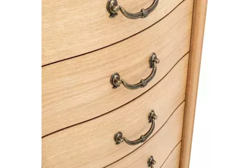 Комод Leset Джульетта узкий (5 ящиков.)  Светлый дуб 