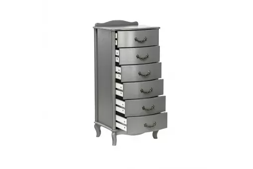 Комод Leset Джульетта узкий (6 ящ.)  Серый ясень 