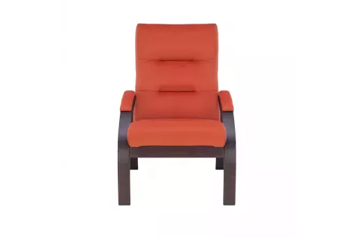 Кресло Leset Лион  Орех текстура V39 оранжевый