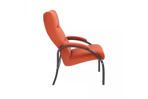 Кресло Leset Лион  Орех текстура V39 оранжевый