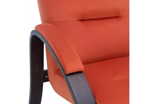 Кресло Leset Лион  Орех текстура V39 оранжевый