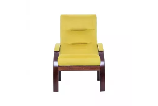 Кресло Leset Лион  Орех текстура V28 желтый