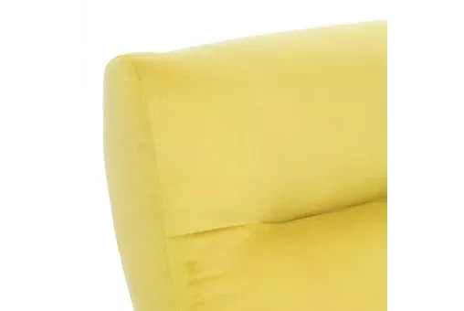 Кресло Leset Лион  Орех текстура V28 желтый