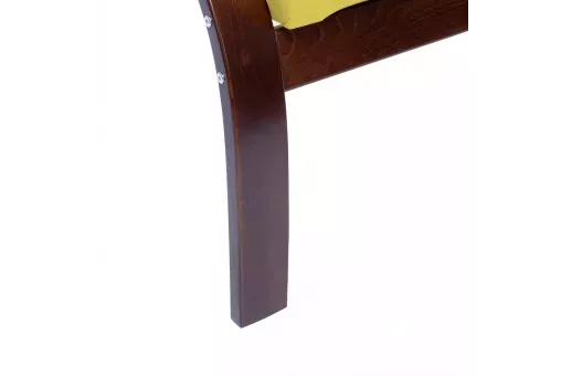 Кресло Leset Лион  Орех текстура V28 желтый