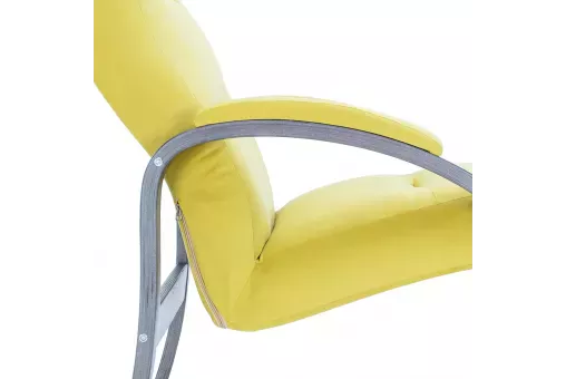 Кресло Leset Лион  Венге текстура V28 желтый