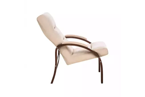 Кресло Leset Лион  Орех текстура V18 бежевый