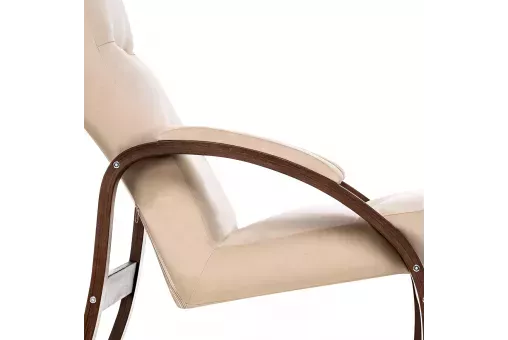 Кресло Leset Лион  Орех текстура V18 бежевый