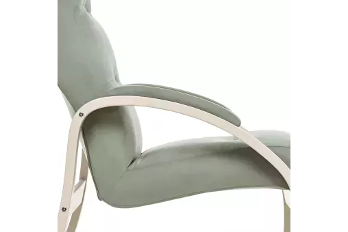 Кресло Leset Лион  Слоновая кость V14 бирюзовый