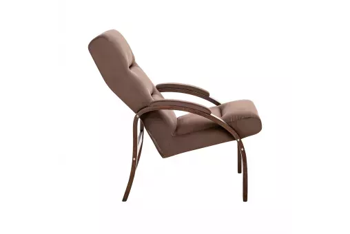 Кресло Leset Лион  Орех текстура V23 молочный шоколад