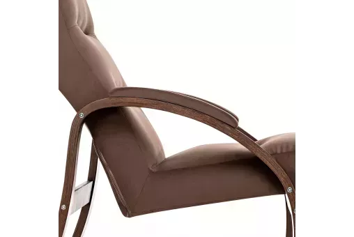 Кресло Leset Лион  Орех текстура V23 молочный шоколад