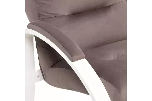 Кресло Leset Лион  Слоновая кость V23 молочный шоколад