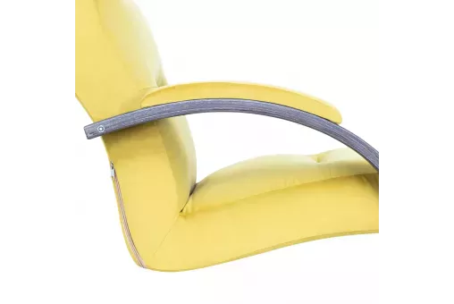 Кресло Leset Монэ  Венге текстура V28 желтый