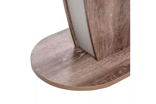 Стол раздвижной Leset Меган  Дуб сакраменто - компаньон Антрацит 