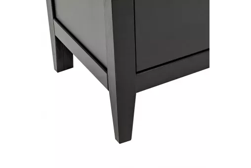 Leset Шкаф-витрина Мира (Шкаф для посуды 23)  Чёрный 