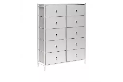 Комод Leset Хайди 10 ящиков Белый