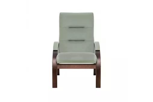 Кресло Leset Лион  Орех текстура V14 бирюзовый