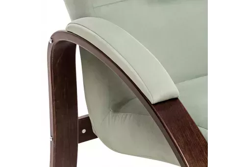 Кресло Leset Лион  Орех текстура V14 бирюзовый