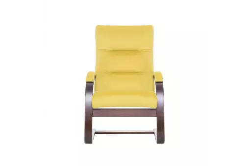 Кресло Leset Монэ  Орех текстура V28 желтый