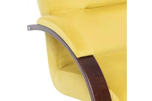 Кресло Leset Монэ  Орех текстура V28 желтый