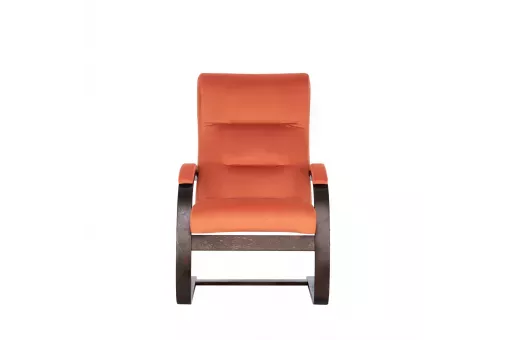 Кресло Leset Монэ  Орех текстура V39 оранжевый