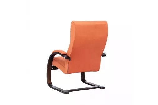 Кресло Leset Монэ  Орех текстура V39 оранжевый