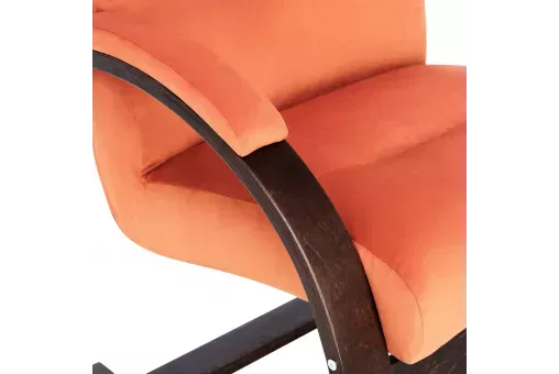 Кресло Leset Монэ  Орех текстура V39 оранжевый