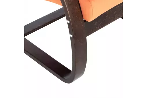 Кресло Leset Монэ  Орех текстура V39 оранжевый