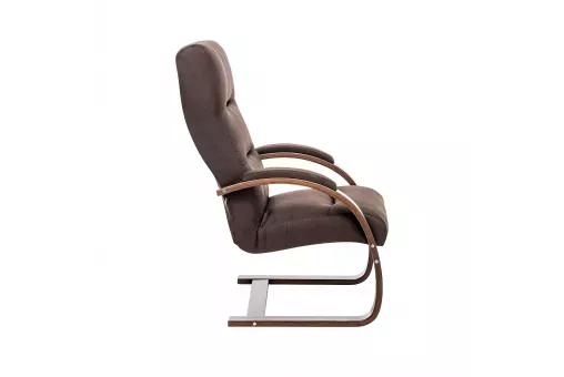 Кресло Leset Монэ  Орех текстура Malmo 28