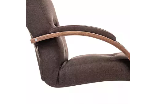 Кресло Leset Монэ  Орех текстура Malmo 28