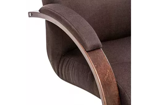 Кресло Leset Монэ  Орех текстура Malmo 28