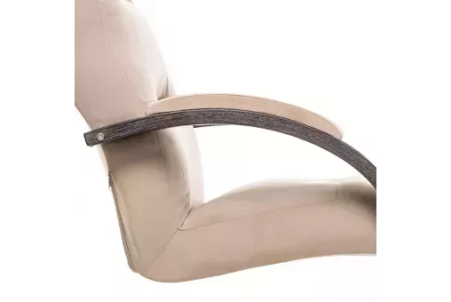 Кресло Leset Монэ  Венге текстура V18 бежевый