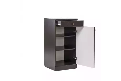 Тумба комбинированная Leset Локи 3  Дуб фактурный шоколад - Венге 