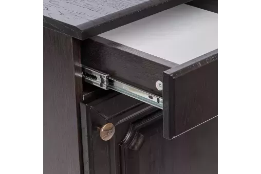 Тумба комбинированная Leset Локи 3  Дуб фактурный шоколад - Венге 