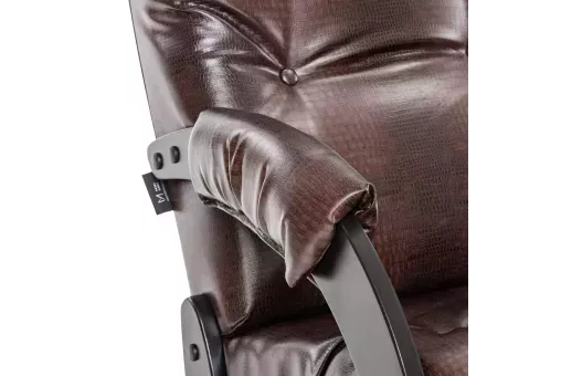 Кресло-качалка Модель 67 Венге к / з Antik crocodile  Венге Antik crocodile