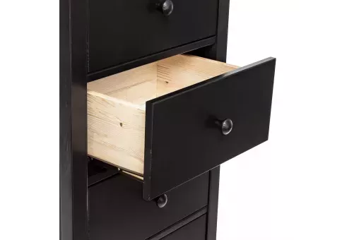 Leset Комод Мира-5 (Комод 05)  Чёрный 