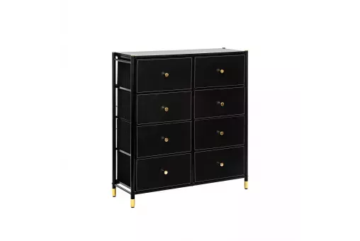 Комод Leset Хайди 8 ящиков Чёрный