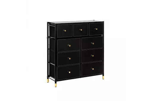 Комод Leset Хайди 9 ящиков Чёрный