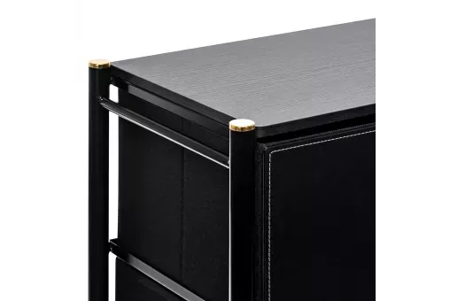 Комод Leset Хайди 9 ящиков Чёрный