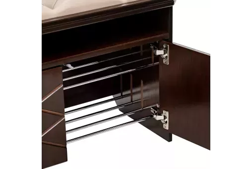 Банкетка Leset Патриция  Орех V18 бежевый