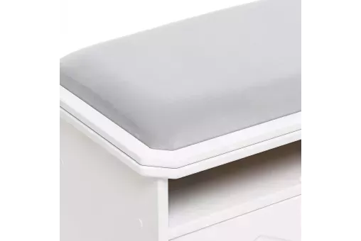 Банкетка Leset Патриция  Молочный дуб V51 серый