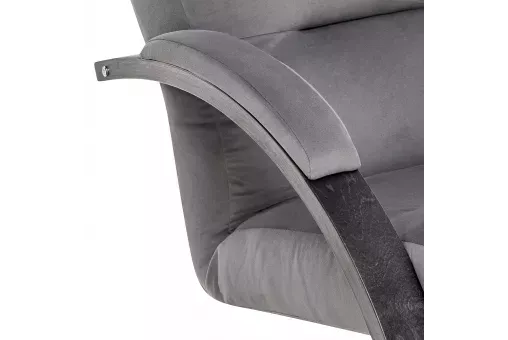 Кресло-качалка Leset Милано  Венге текстура V32 серый