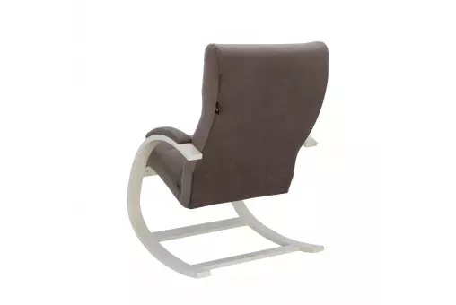 Кресло-качалка Leset Милано  Слоновая кость V23 молочный шоколад